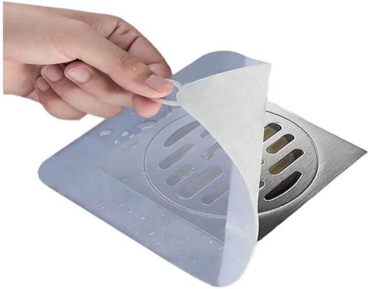 Thumbnail - 2 pezzi 15x15cm Tappetino antiodore in silicone per scarico a pavimento, Tappo di scarico in silicone, Guarnizione per c...