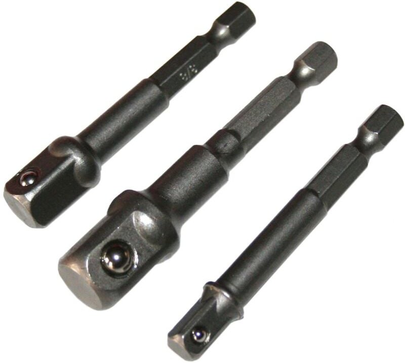 Bohrmaschine Adaptersatz Stecknuss Adapter Stecknusshalter 1/4 3/8 1/2