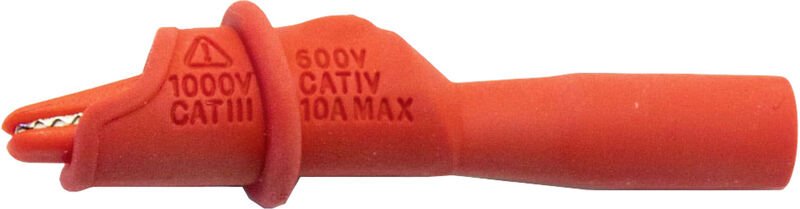 Mueller Electric - BU-126-2 Krokodilklemme Rot Klemmbereich max.: 8.9 mm Länge: 74 mm 1 St.