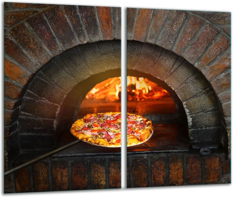 Glasscheidebrett 2x 30x52 Pizza