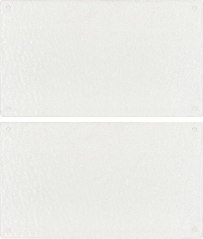 Schneidebretter 2 Stk. Transparent Blasenmuster Hartglas Vidaxl