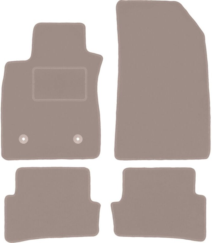 Beige Veloursmatten für: Renault Thalia II Limousine (2008-2013)