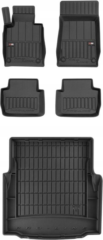 3D SET Gummifußmatten und Matte BMW 3er E46 Limousine 1998-2005