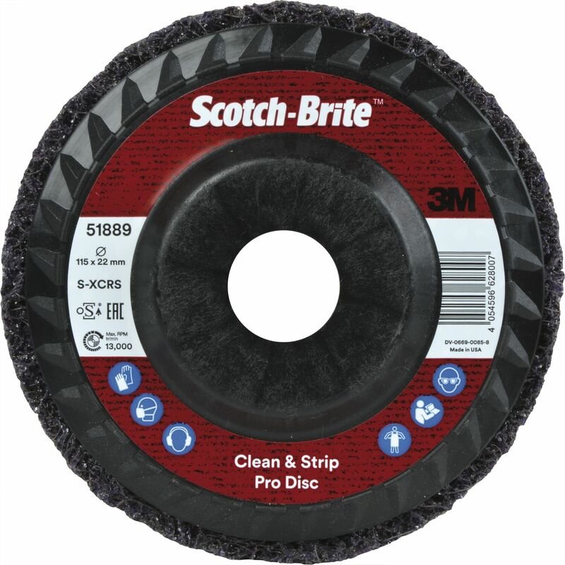 FP - 3M Grobreinigungsscheibe (Reinigungsscheibe) Schleifscheibe ø 115mm xt-rd purple