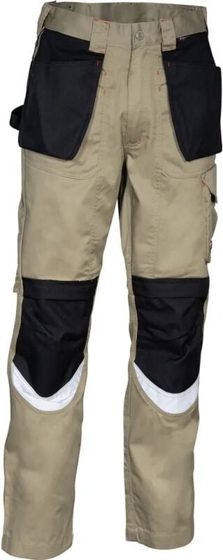 Thumbnail - Arbeitshose BRICKLAYER - Beige/Schwarz 3XL - FR (56) - EU (62)