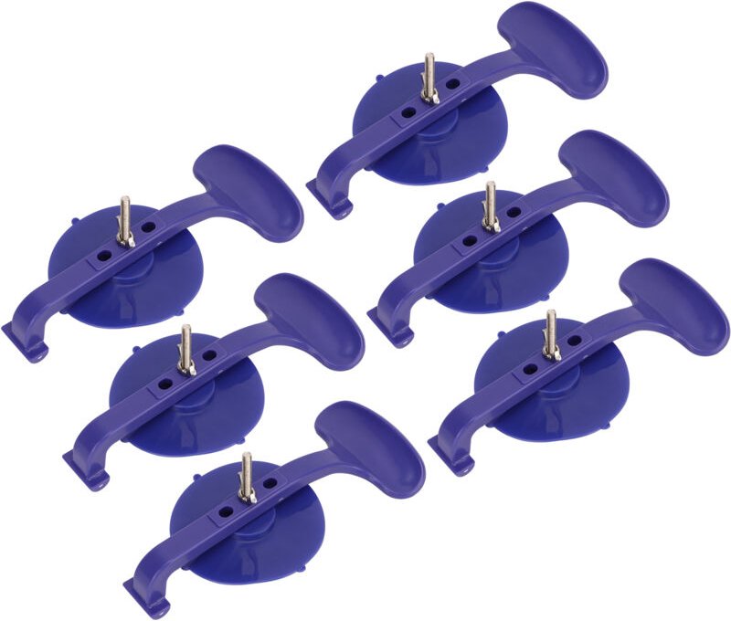 Zoternen - 6 Stück Saugnapfklemmen, starker Glas-Saugnapf, Windschutzscheiben-Reparatur-Klebewerkzeug für Auto und Zuhau...