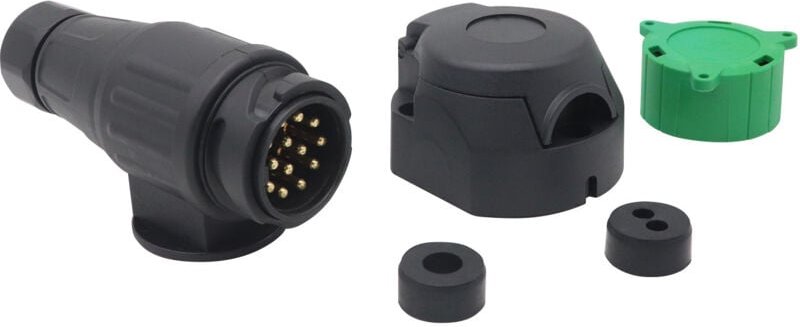 13-poliger Stecker, wasserdichte Anhängersteckdose, 12 V, 13-polige Anhängerkupplungssteckdose, männlicher Anhängersteck...