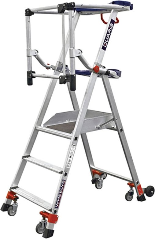 Matisère - Mobile Stehleiter 3 Stufen - Maximale Arbeitshöhe 2.70m - 611903