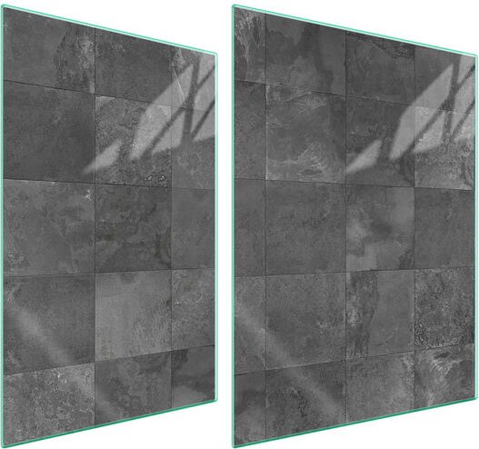 GLASSCHUTZPLATTE FÜR HERD 70x52 GRAU