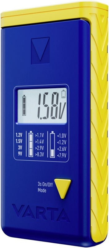 Varta - Batterietester lcd Battery Test Messbereich (Batterietester) 1,2 v, 1,5 v, 3 v, 9 v Akku, Batt