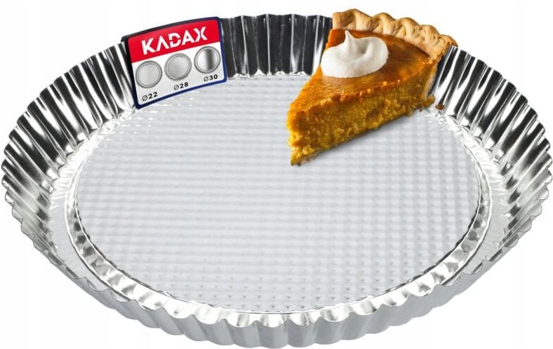 Kadax - Tarteform, Tartelette Förmchen aus verzinkten und Antihaftschicht Blech, Quicheform in 3 Größe