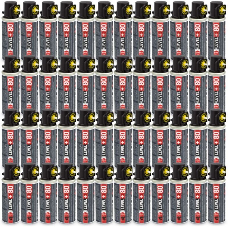LEVEL+ Gaskartusche 80mm 40ml Fuel Cell Ersatzgas für Stiftnagler L+80 - 48 St.