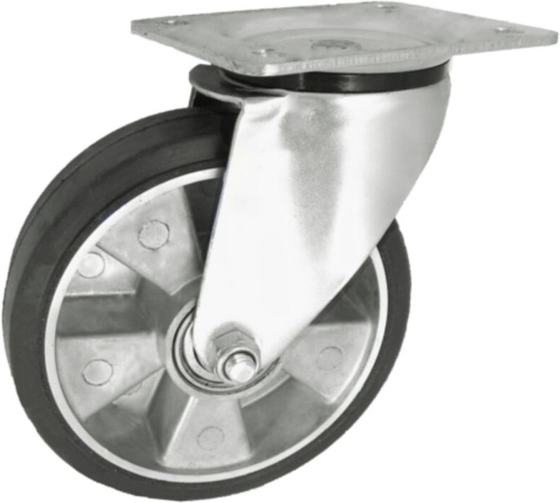 Aluminium-Gummirad 180mm, Lenkgehäuse A52g - Kl180 A52g