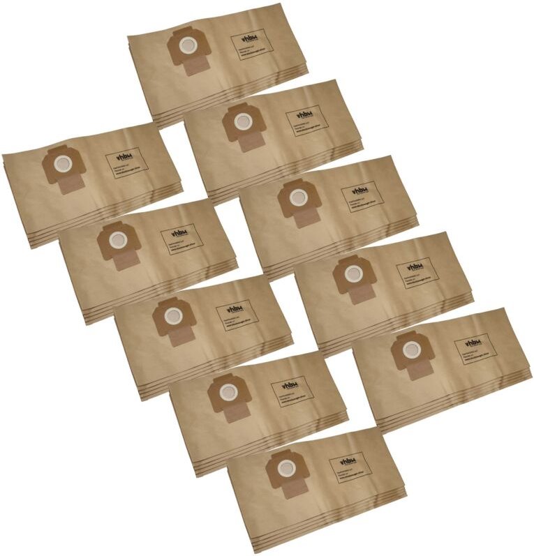 50x Staubsaugerbeutel Ersatz für Milwaukee 4932352308 für Staubsauger - Papier, 66cm x 27,8cm braun - Vhbw