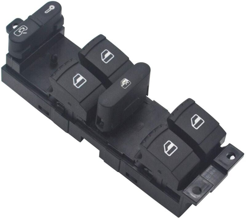 Aougo - Fensterheber-Steuerschalter, elektrischer Fensterheberknopf 1J4 959 857 d für Golf Jetta Bora Passat B5 Seat Leo...