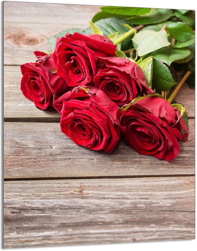 Glasschneidebrett 40x52 Rosen