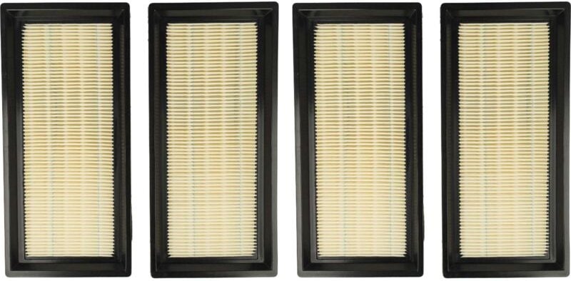 Filterset 4x Staubsaugerfilter kompatibel mit Nilfisk Alto Attix 30-2H pc, 30-2M pc, 30-2M xc, 40-01 pc, 40-21 pc Staubs...