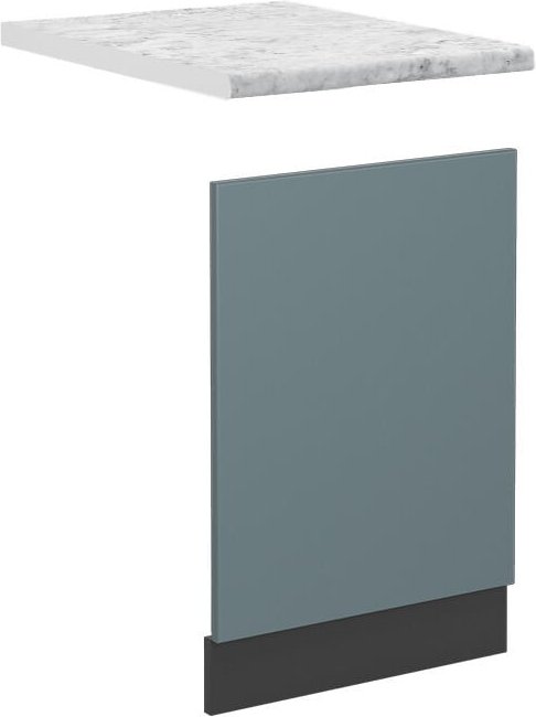 Vicco - Frontblende R-Line, Blau-Grau, 45 cm , ap Marmor