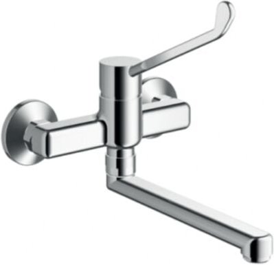 Einhebel-Spültischmischer für Wandmontage mit klinischem Hebel
