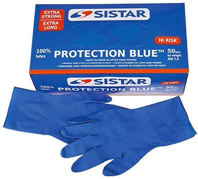 SISTAR 551.2970.8 Handschuhe Schutz BLUE Größe 8 50 PIECES