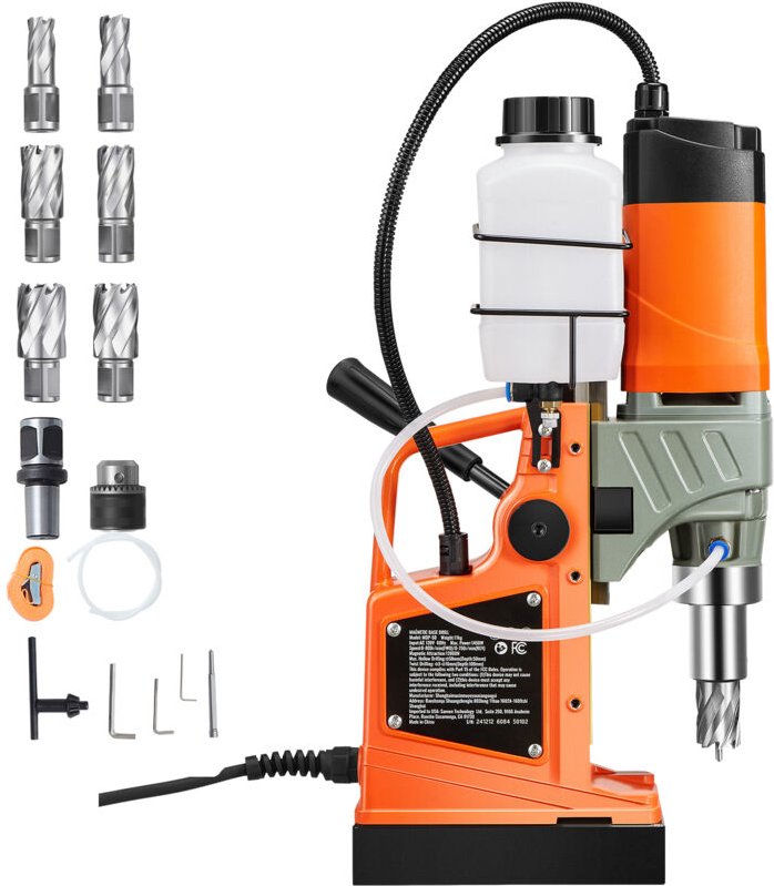 Mophorn Magnetbohrmaschine mit 1450-Watt-Motor, 2-Zoll-Bohrdurchmesser, 2878 lbf Haftkraft, tragbare elektrische Bohrmas...