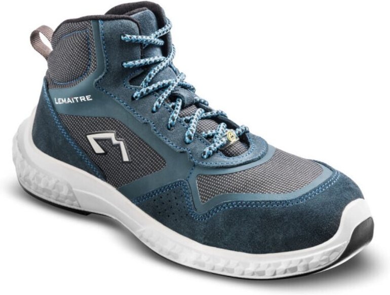 Hochsichere Sicherheitsschuhe WIKI HIGH ESD S1P Blau/Grau 45
