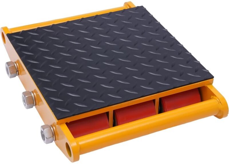 Transportroller 15T Lenkfahrwerk 33000LBS Schwerlastrollen Maschinentransport 9 Rollen 360 ° Transportwagen, Transportfa...