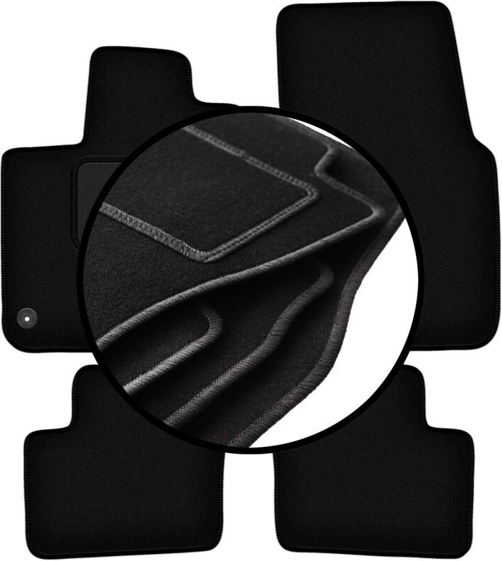 Komplettset Veloursmatten für: Smart ForFour II Schrägheck (2014-)