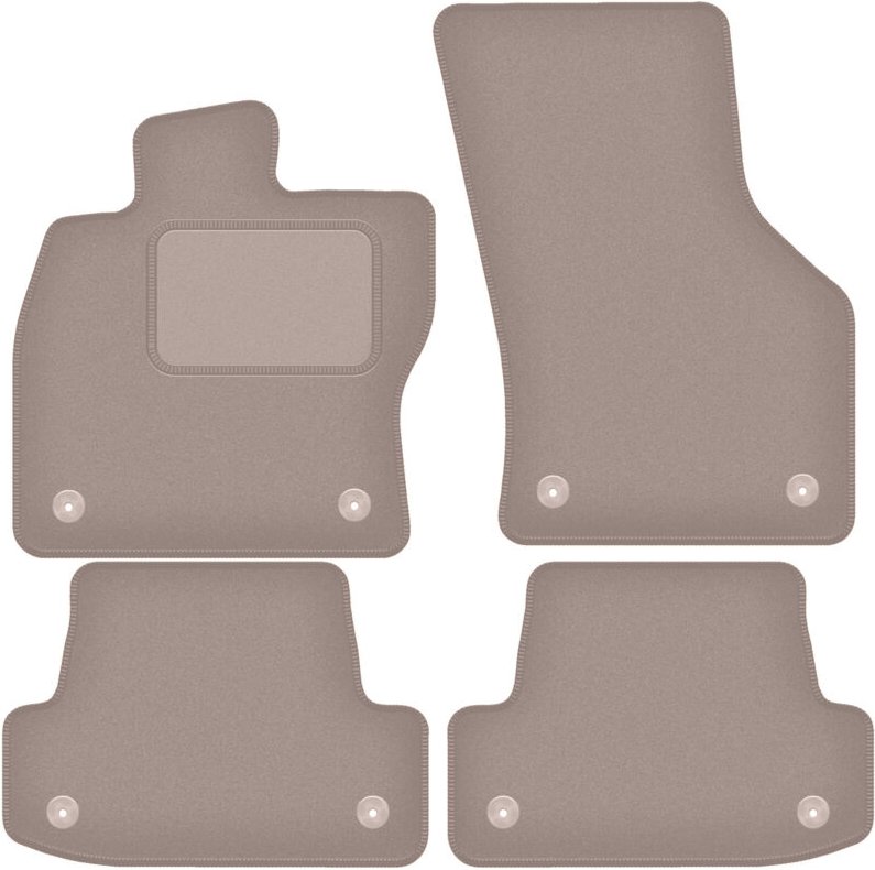 Beige Veloursmatten für: Audi A3 8V 3-Türer, Limousine, Sportback (2012-)