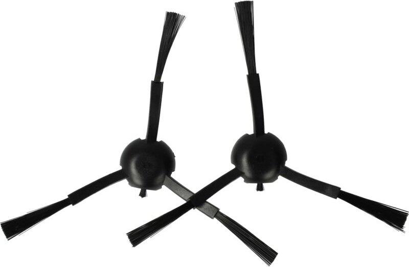 vhbw 2x Seitenbürste kompatibel mit Mova E30 Ultra Saugroboter - Reinigungsbürsten Set, schwarz