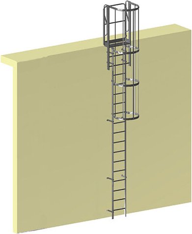 Matisère - Steigleiter aus Elstahl - maxi Gebäuhöhe 1,96 bis 2,60m - CRINO-SF-IN316-2