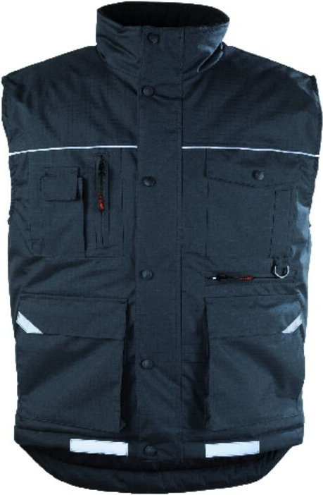 Coverguard - rmellose, gesteppte Arbeitsweste ripstop - Schwarz 2XL - 56/58