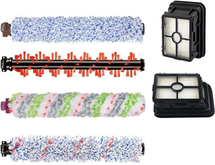 6-teiliges Zubehör für Bissell Crosswave 3-in-1-Staubsauger, Ersatzbürste, Ersatzfilter für Bissell CrossWave 1866/2306/...