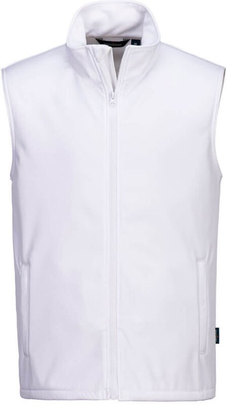 Softshell-Weste Print and Promo (2 Schichten) Weiß M