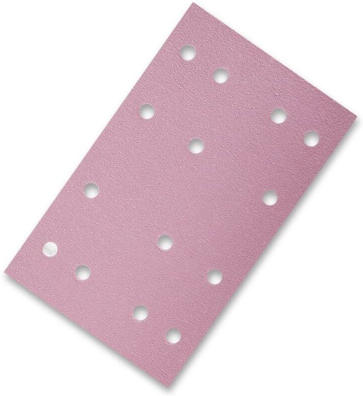 Sia Klett Schleifpapier Streifen 1950 siaspeed 80x133mm 14-Loch, Körnung: K320 Körnung, Packungsinhalt: 50 Stück