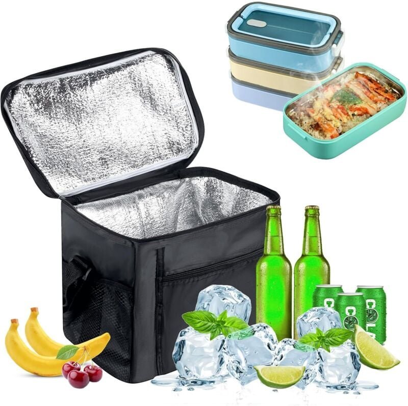 Thumbnail - Kleine weiche isolierte Kühltasche, 10 l Isoliertasche, Picknicktasche, isolierte Tasche, Kühlschranktasche, Lunchtasche...