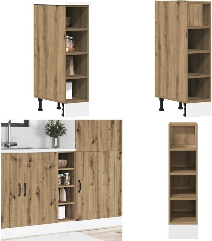 Unterschrank Artisan-Eiche 20x44,5x81,5 cm Holzwerkstoff - Vidaxl