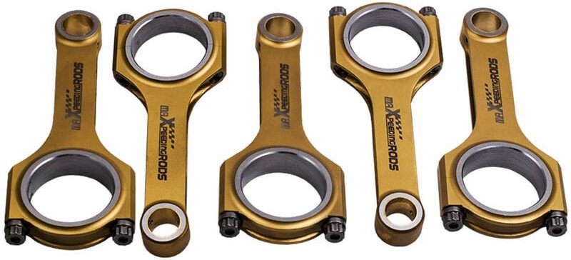 5x Racing Titanizing Connecting Rods For Audi RS2 Quattro 2.2L 5 Zyl 20V TurboTitanizing 4340 Pleuel Für Audi RS2 Quattr...