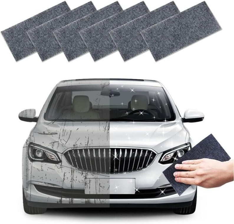 Thumbnail - Nano Sparkle Cloth – 6er-Pack Anti-Kratz-Tücher fürs Auto, effektive Kratzerreparatur, kompatibel mit allen Farben, wied...