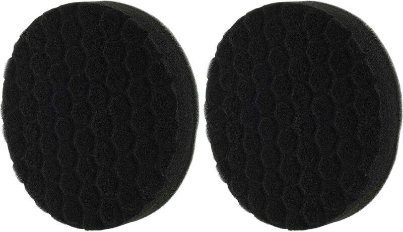 2x Polierscheibe, Polierschwamm kompatibel mit Black & Decker Exzenter- & Schwingschleifer - 15 cm Arbeitsdurchmesser, 1...