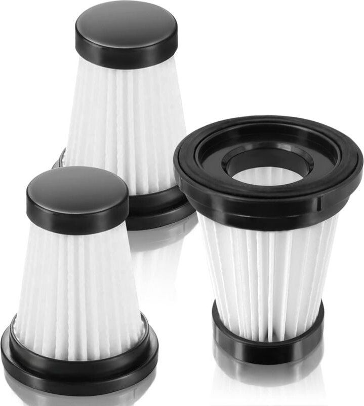 Beijiyi - 3er-Pack Filter für moosoo K12, K12 Pro K13 Akku-Staubsauger, für Genius Invictus One 1.0 X7 2.0