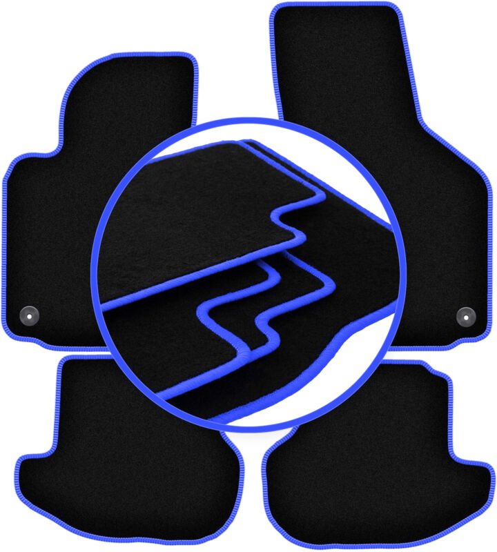 CARLUX-BLUE Autofußmatten für: Volkswagen Eos Cabrio (2005-2015)