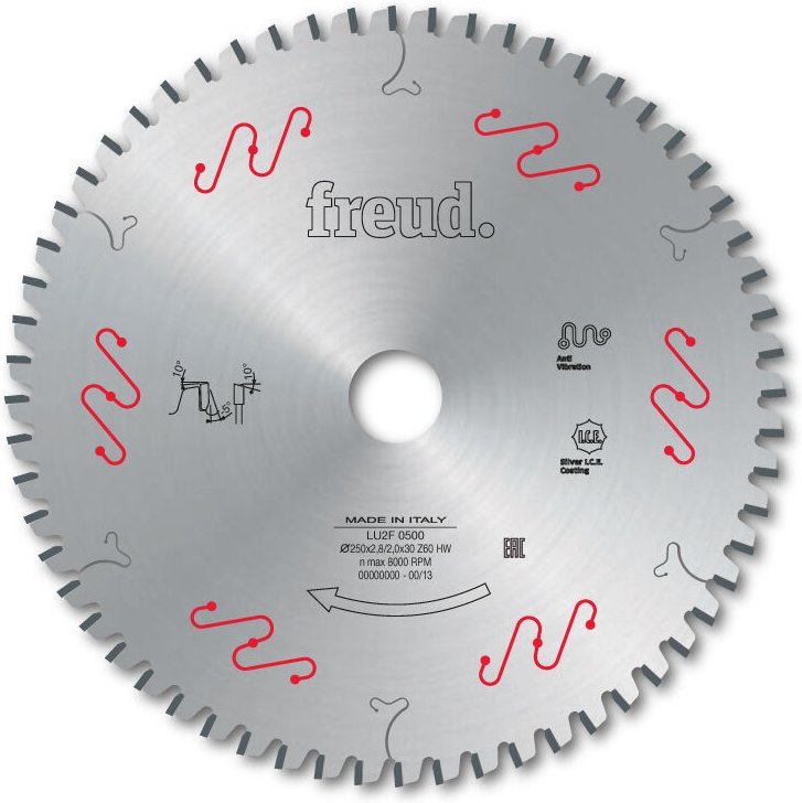 Sägeblatt für Platten aus Holz, Verbundwerkstoffen und Kunststoff Freud 216 2,8/2 AL30 Z24 ba - F03FS06304 -LU2F 0100