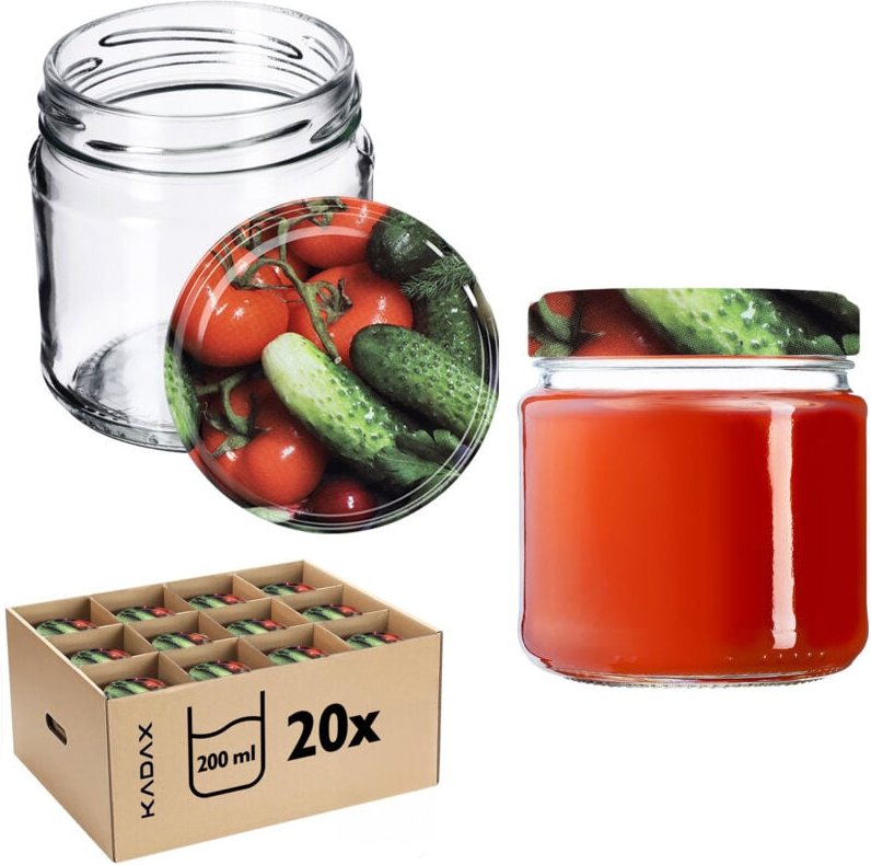 Glas Klara 200ml fi66 TO-210 Packung mit 20 Stück + - Kadax