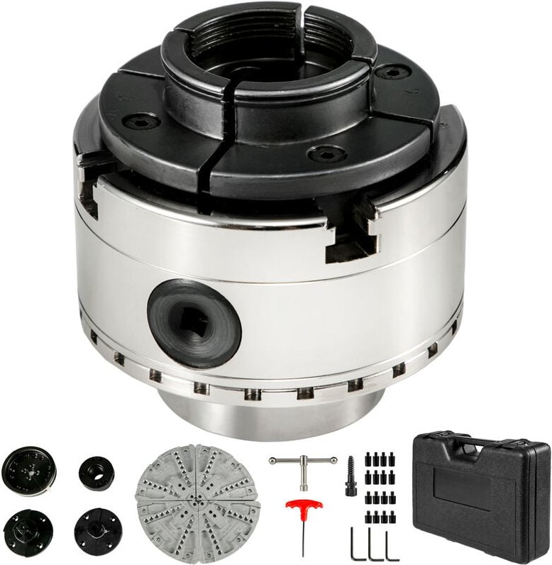 Thumbnail - 95mm Backenfutter Drechselfutter 4 Backen Drechselspannfutter Spannfutter selbstzentrierend Drehfutter für Drechselbank ...