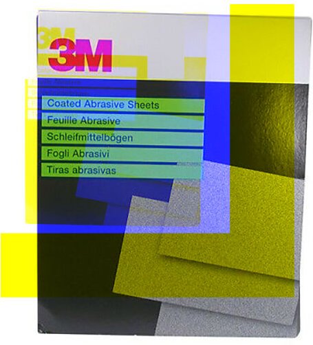 3m 1970 Sheets Abrasive Wetordry 734 P1200 25 Pieces