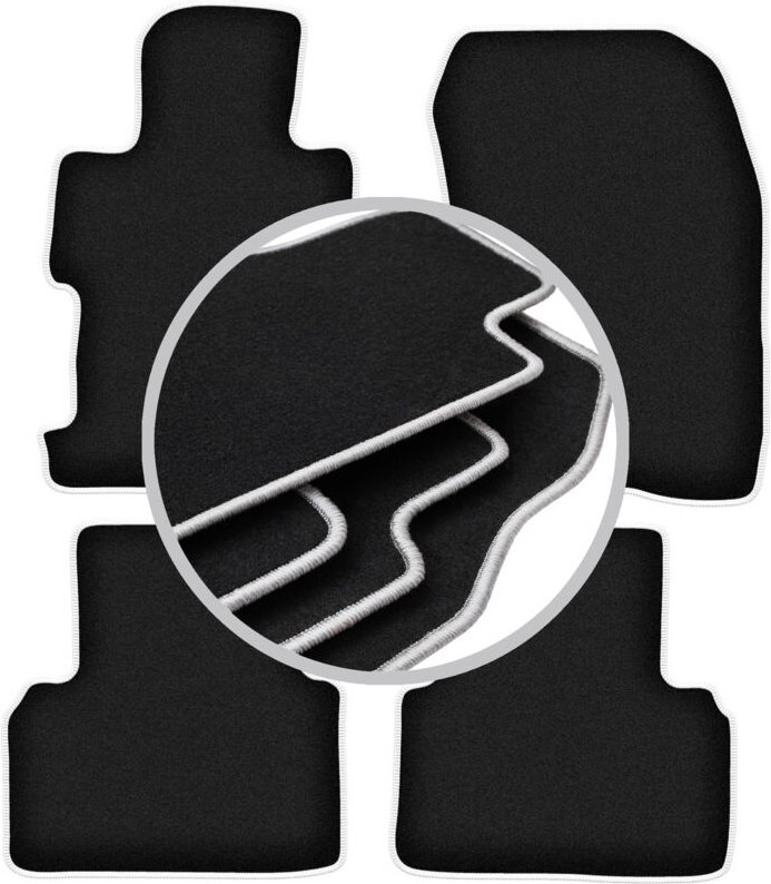 CARLUX-SILVER Automatten für: Honda Civic VIII 4D Limousine (2006-2011)