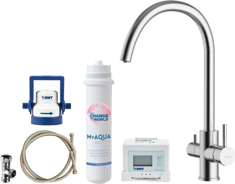 Kielle - Wimeo - Spültischarmatur inkl. Filter, Edelstahl gebürstet 10525SFI25