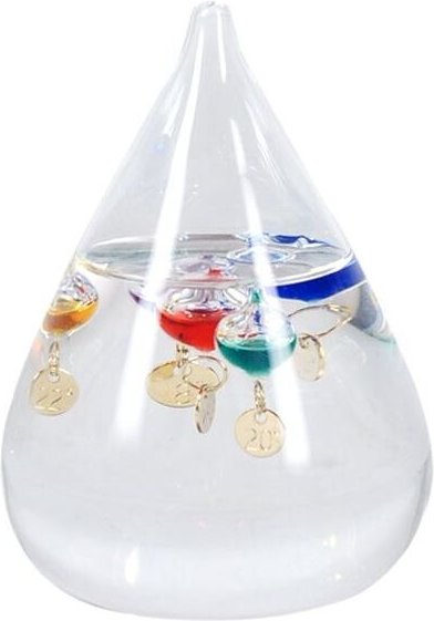 Signes Grimalt Pisapapel Geschenk Galileo Galilei Thermometer Pisapapeles Weiß 8x8x11cm 18854