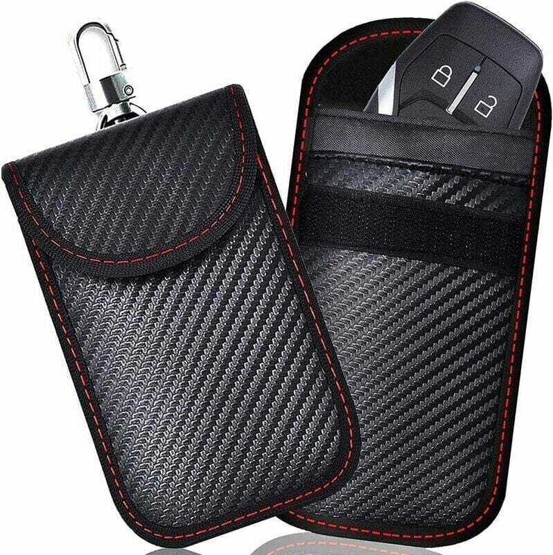 Thumbnail - 2er-Pack Anti-RFID-Faraday-Tasche für Autoschlüssel, RFID-Signalblockierungstasche für Autoschlüssel, Anti-RFID-Abschirm...